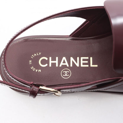 Chanel Sandals CC Logo Sling Back Loafers Leather — view 5