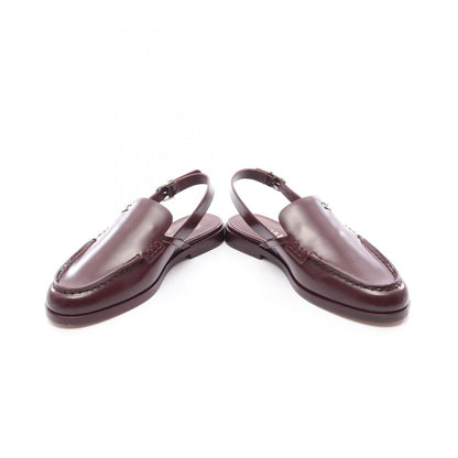 Chanel Sandals CC Logo Sling Back Loafers Leather — view 3