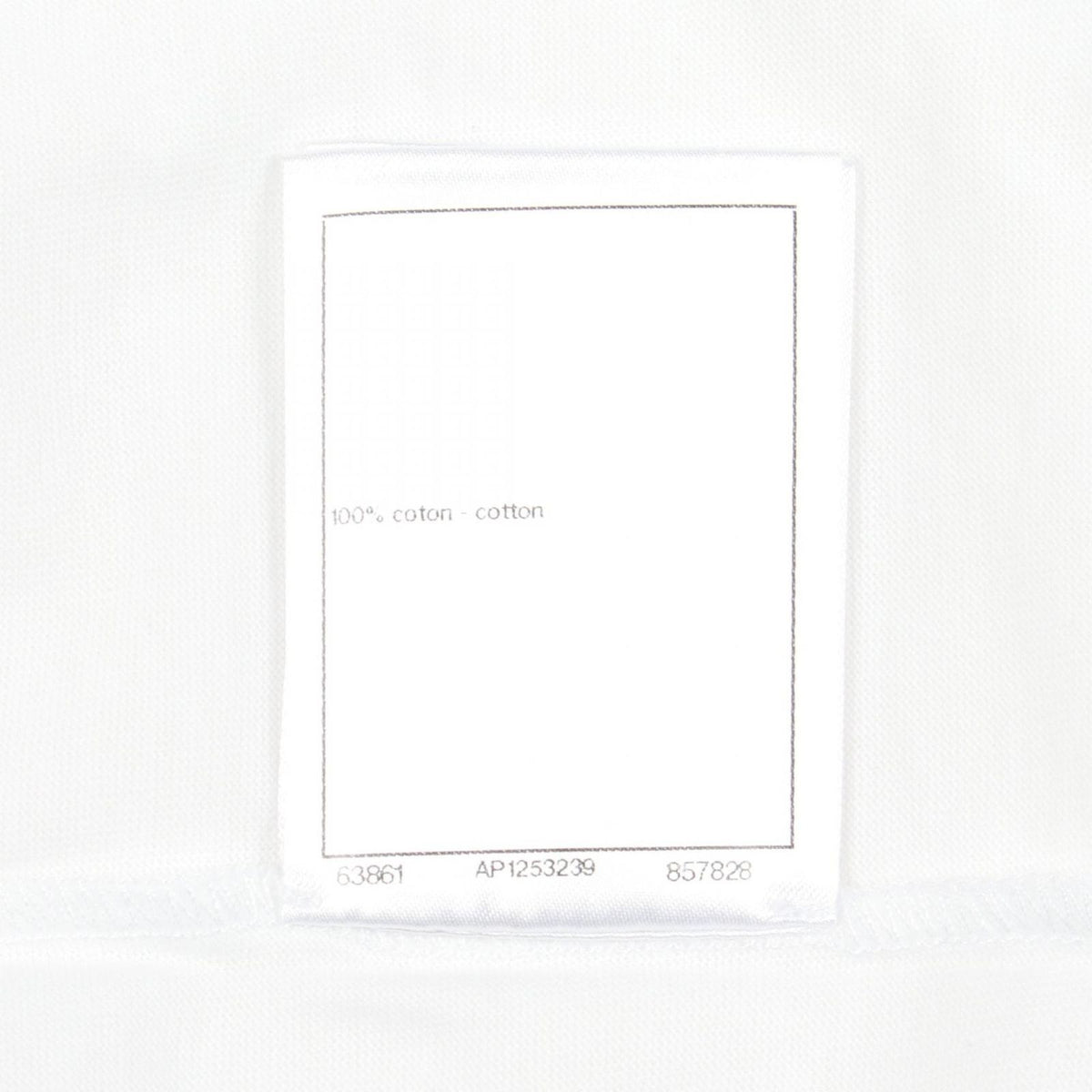 Chanel Short Sleeve T-Shirt CC Logo Rhinestone White Cotton — view 4