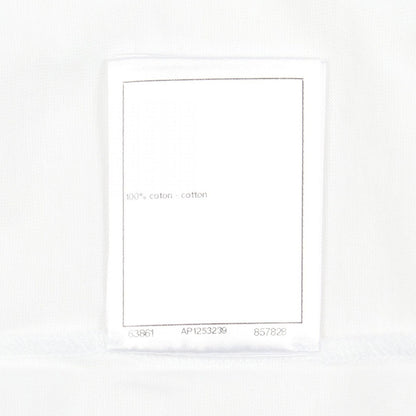 Chanel Short Sleeve T-Shirt CC Logo Rhinestone White Cotton — view 4