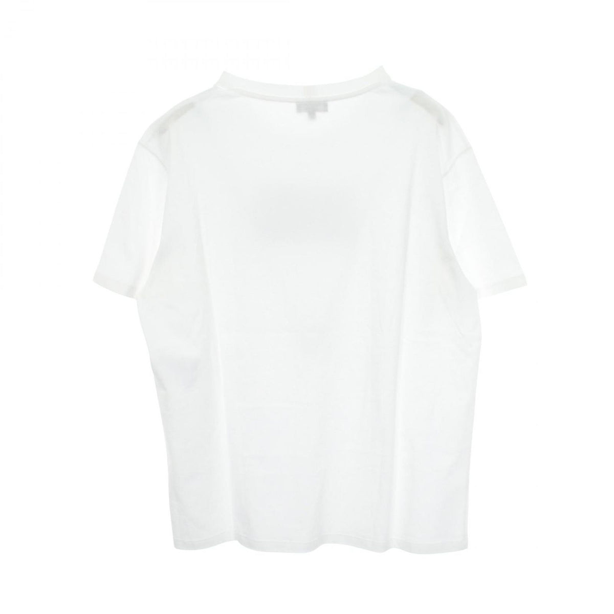 Chanel Short Sleeve T-Shirt CC Logo Rhinestone White Cotton — view 2