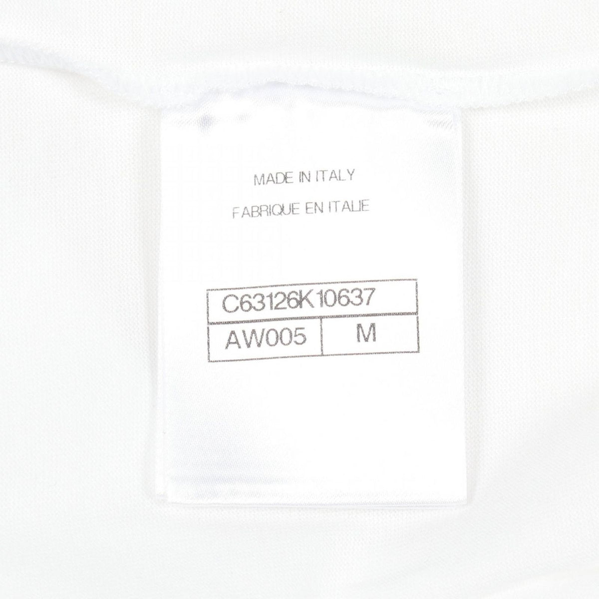 Chanel Short Sleeve T-Shirt CC Logo Rhinestone White Cotton — view 5