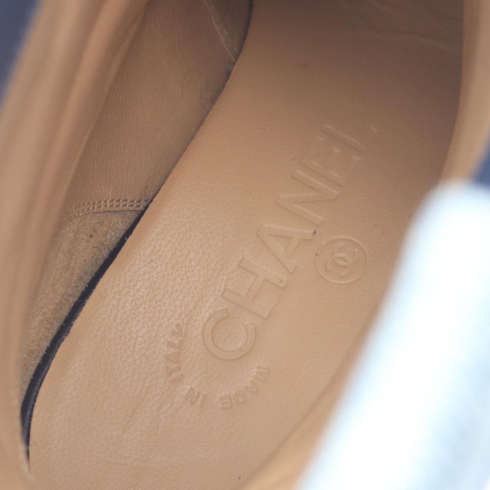 Chanel Boots CC Logo Denim Shoes — view 5