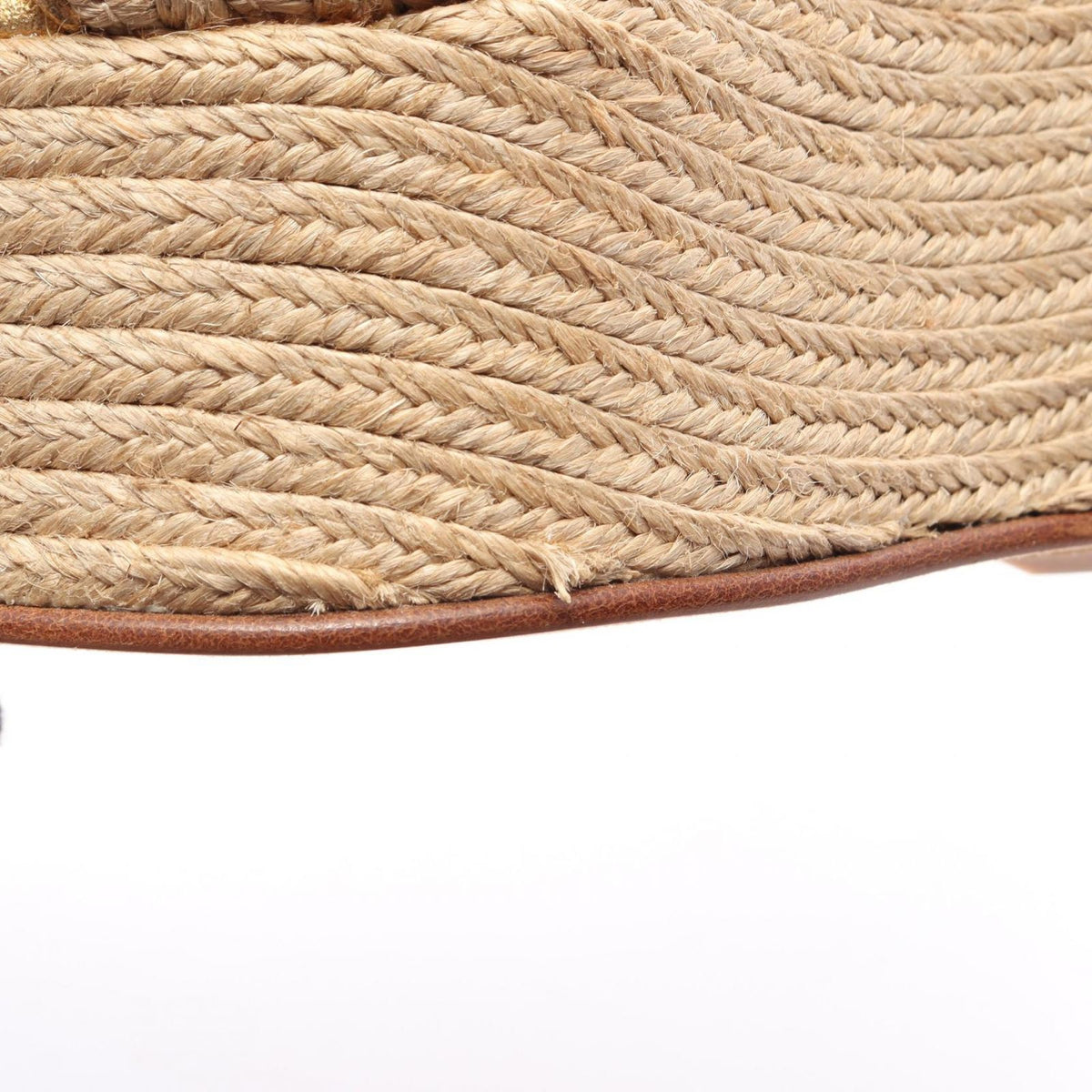 Gucci Sandals Carolina Bijou Wedge Sole Espadrilles Leather — view 8