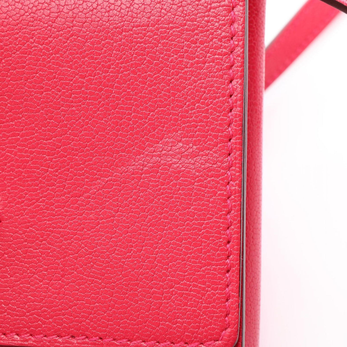 Hermes Shoulder Bag Chaine D'ancre to Go Compact Rose Leather Extreme — view 6