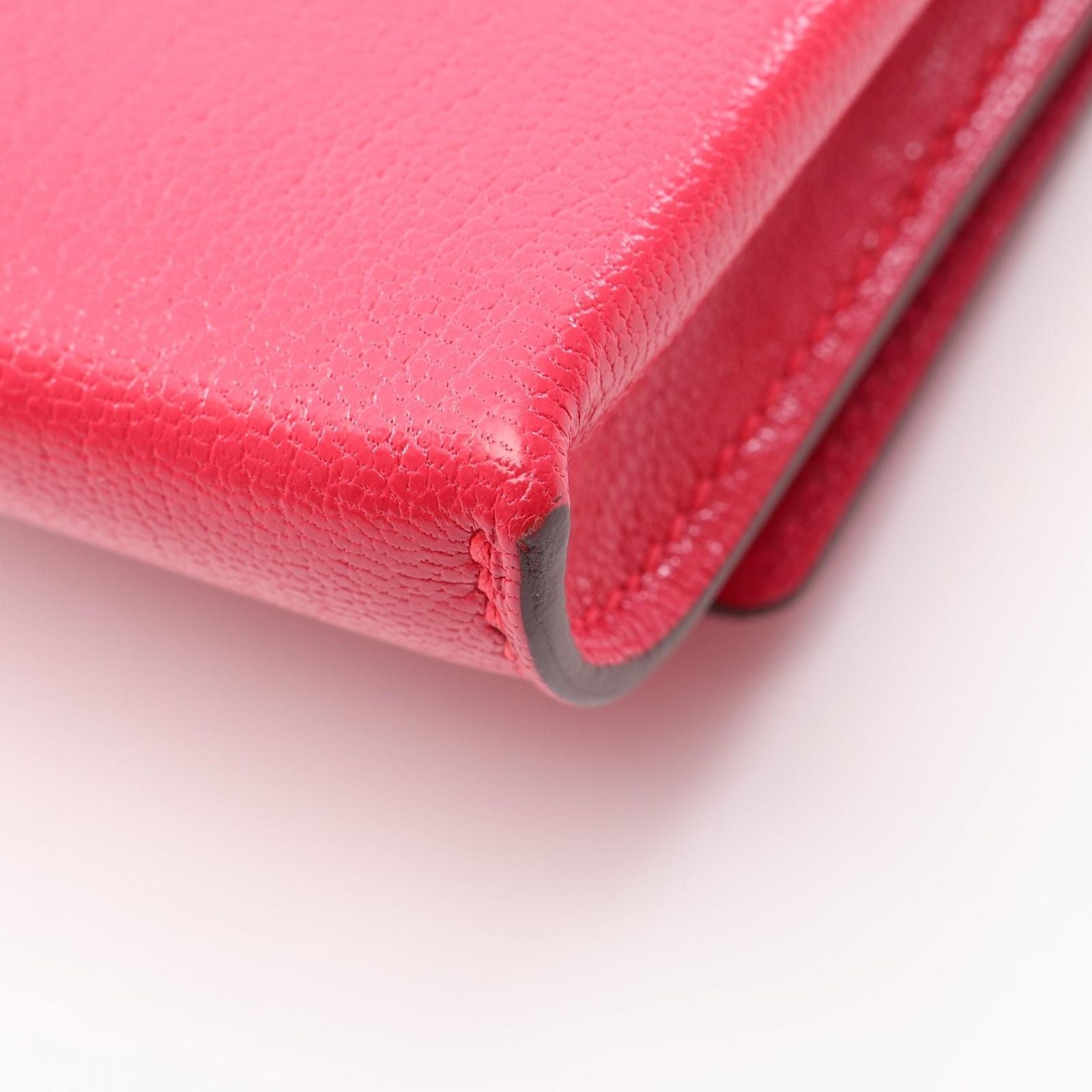 Hermes Shoulder Bag Chaine D'ancre to Go Compact Rose Leather Extreme — view 7