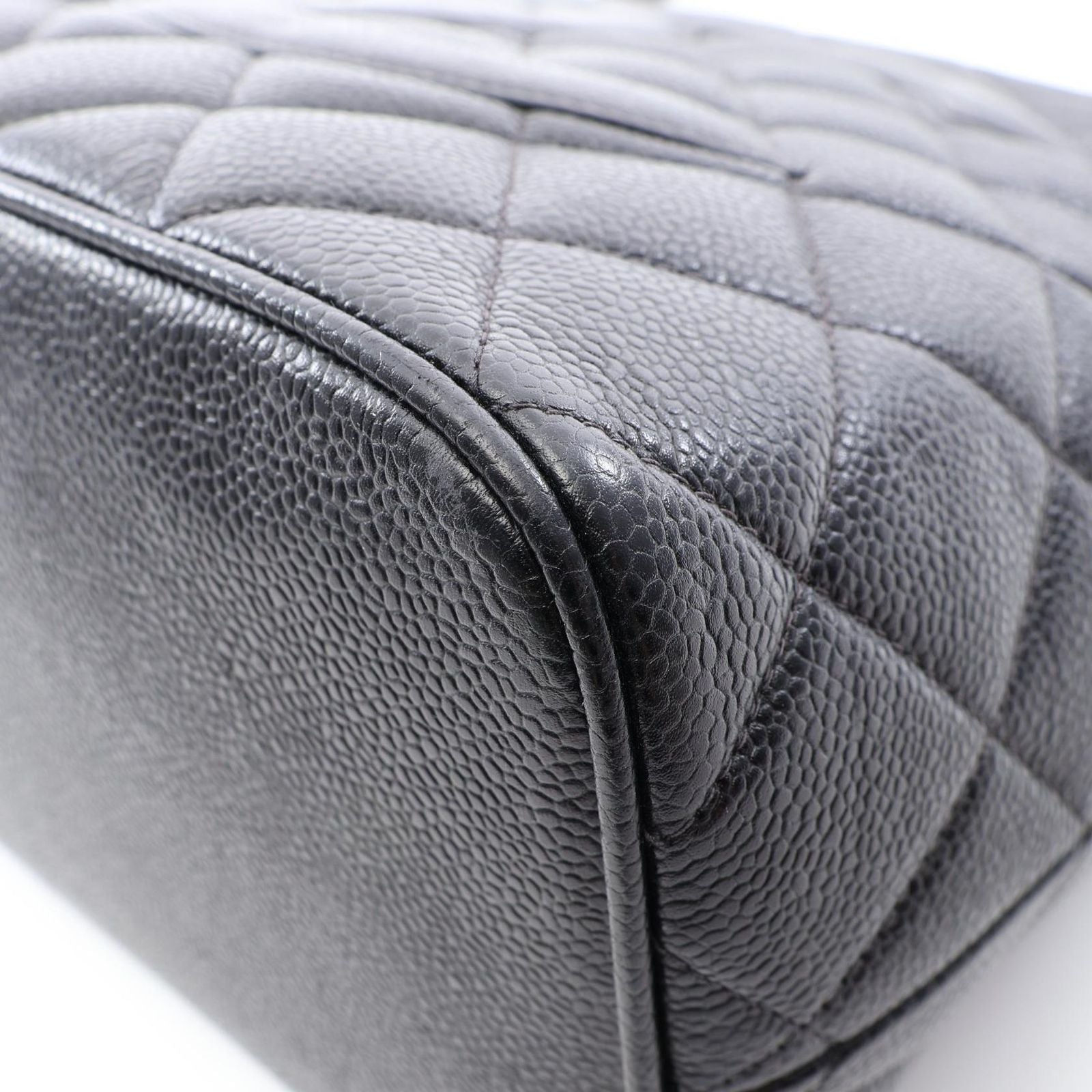 Chanel Tote Bag Reissue Black Caviar Leather — view 8