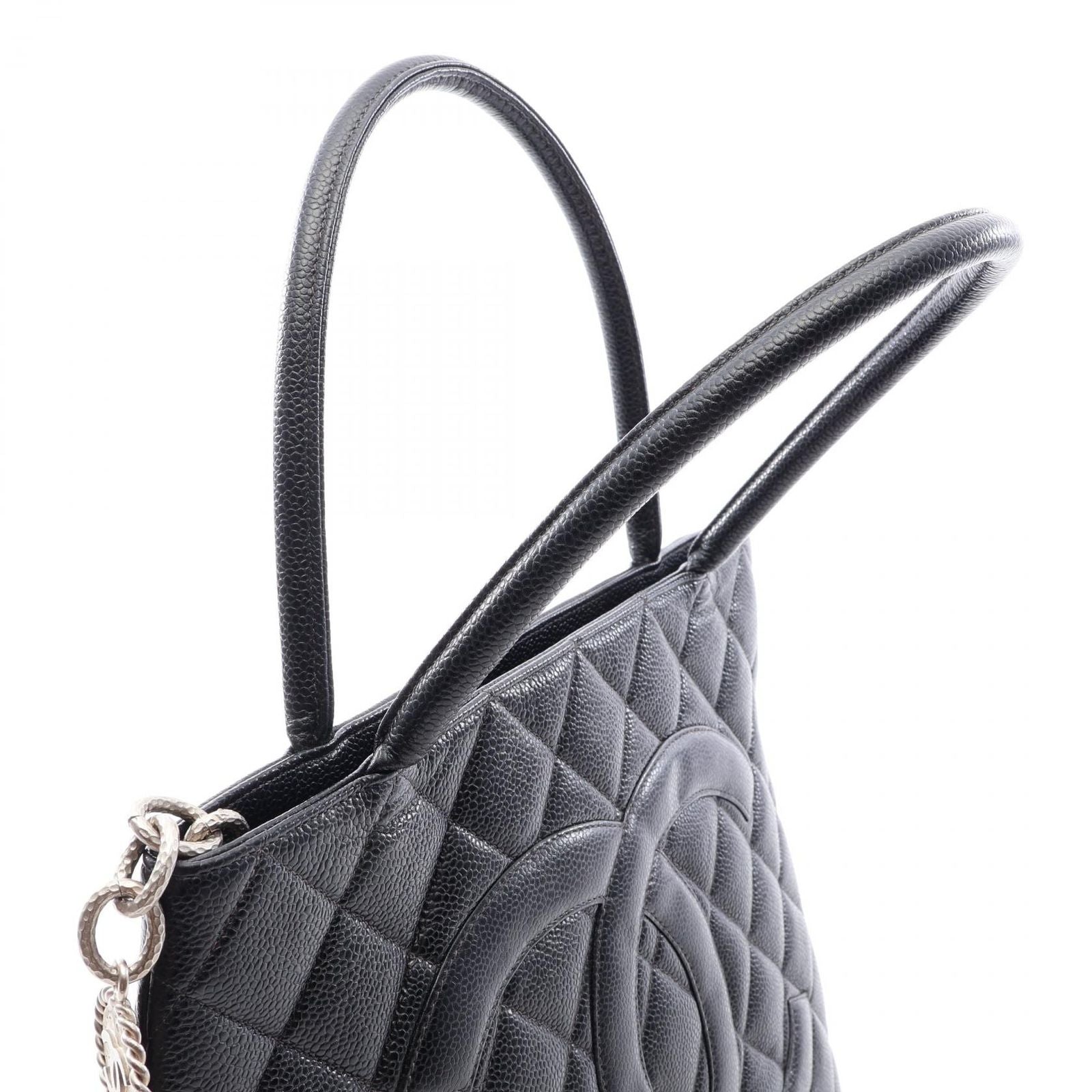 Chanel Tote Bag Reissue Black Caviar Leather — view 6