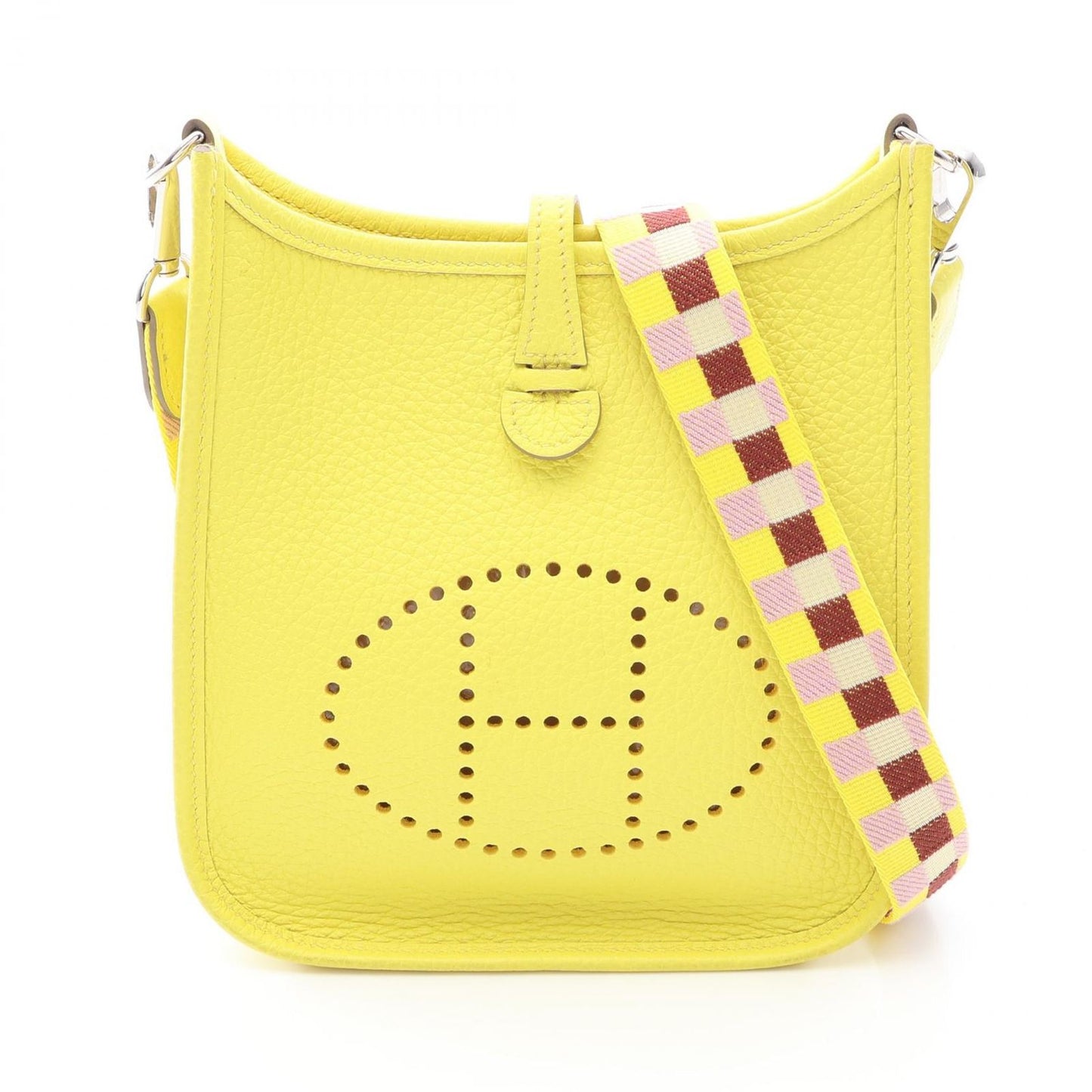 Hermes Shoulder Bag Evelyne TPM Amazon Lime Leather TPM