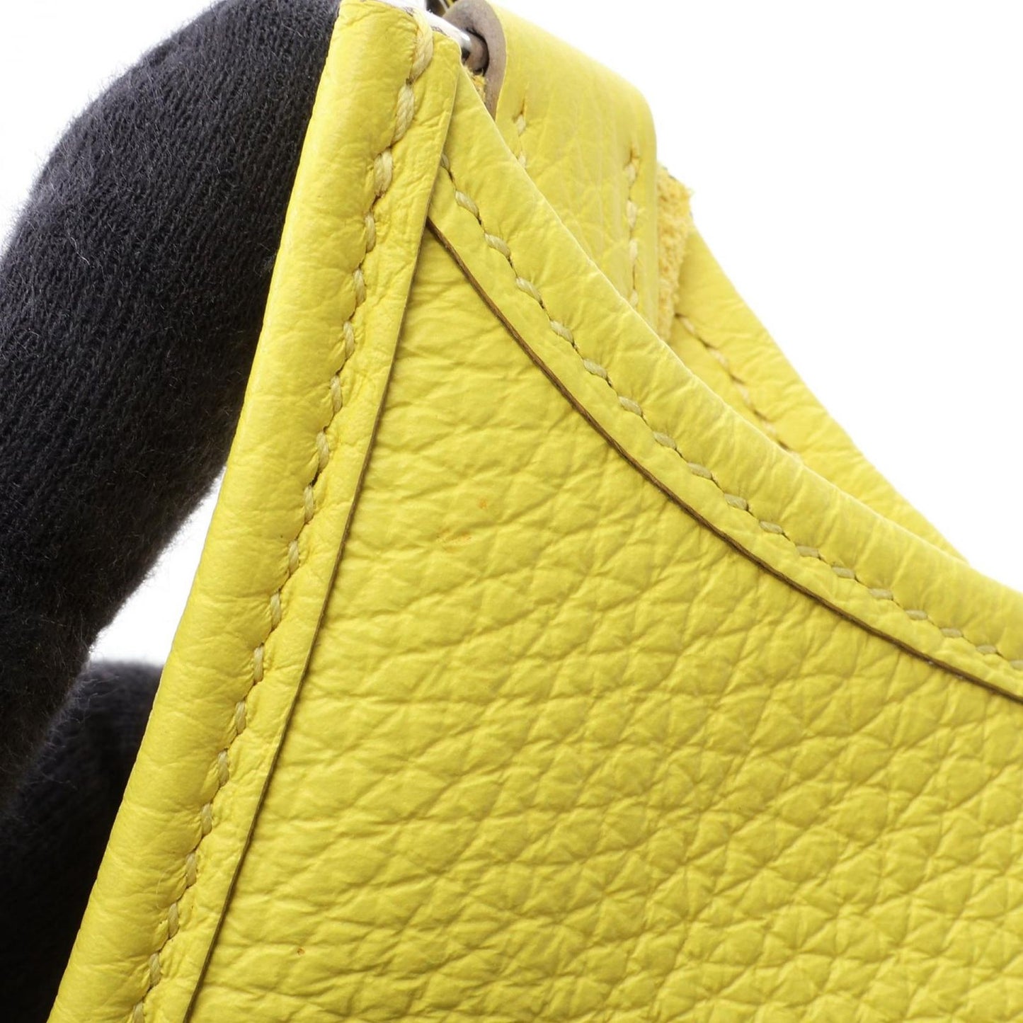 Hermes Shoulder Bag Evelyne TPM Amazon Lime Leather TPM — view 8