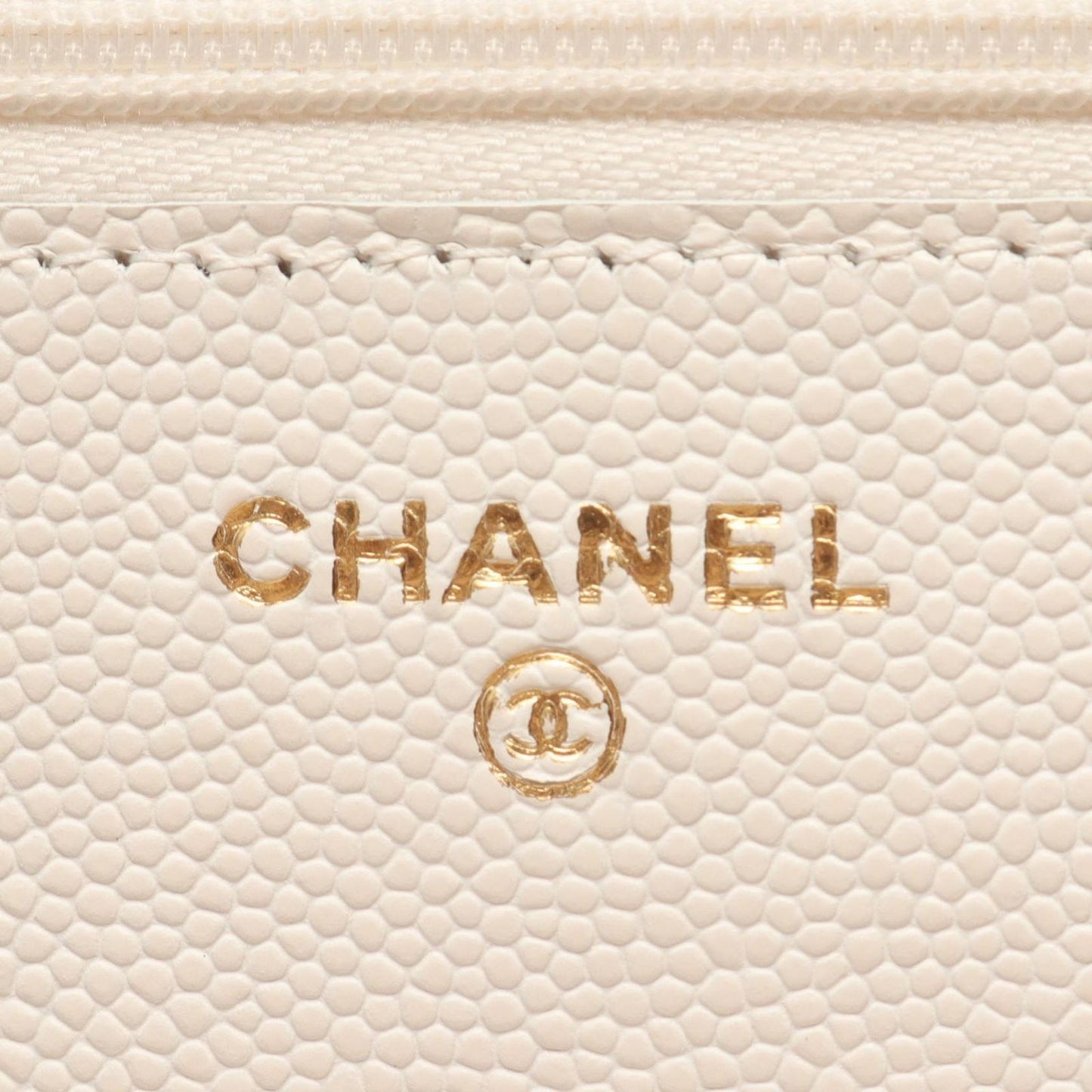 Chanel Shoulder Bag Quilted Playing Cards White Caviar Leather — view 5