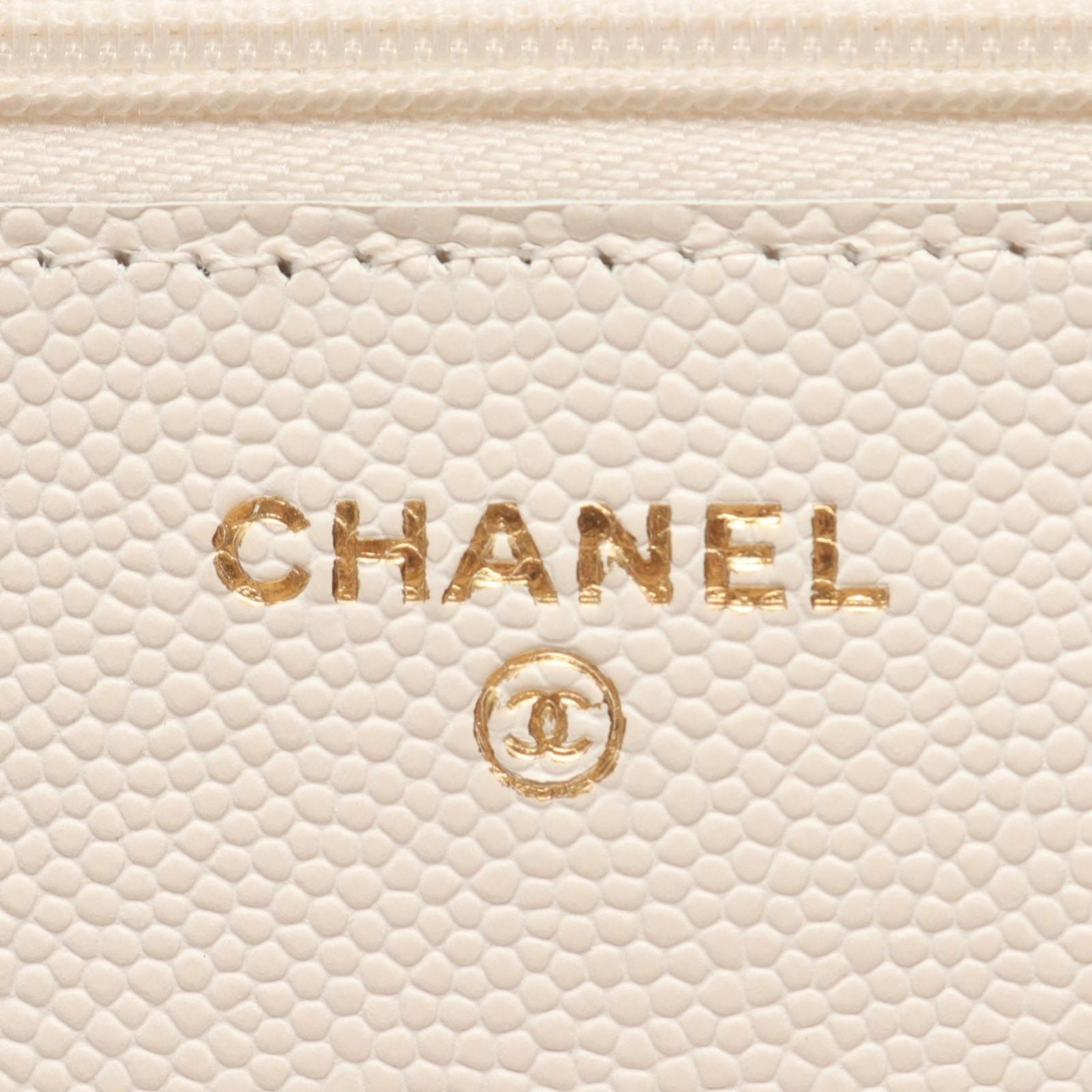 Chanel Shoulder Bag Quilted Playing Cards White Caviar Leather — view 5
