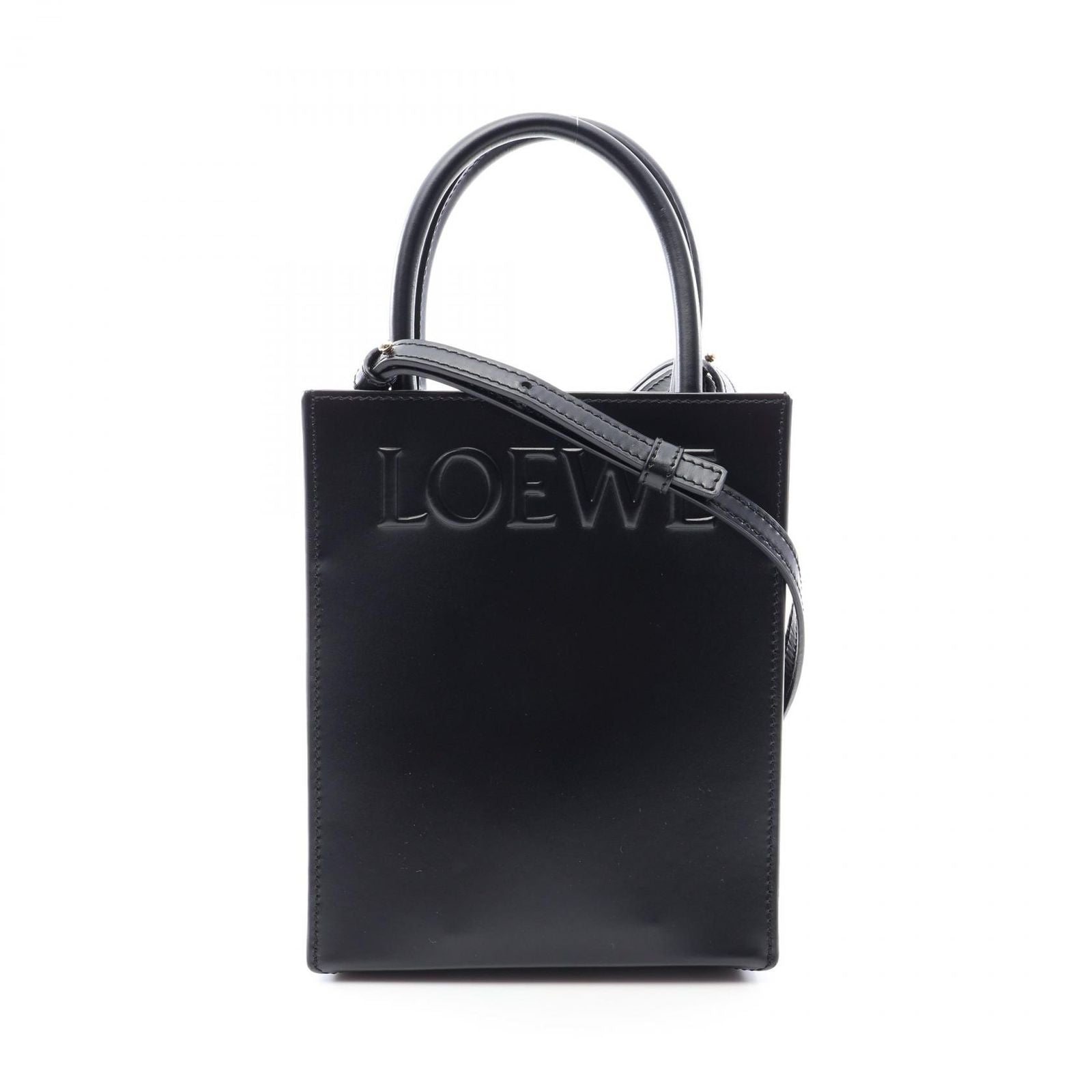 Loewe Handbag Standard Tote Black Leather