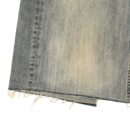 Balenciaga Balenciga Cut Up Baggy Pants Skirt Denim Blue — view 5
