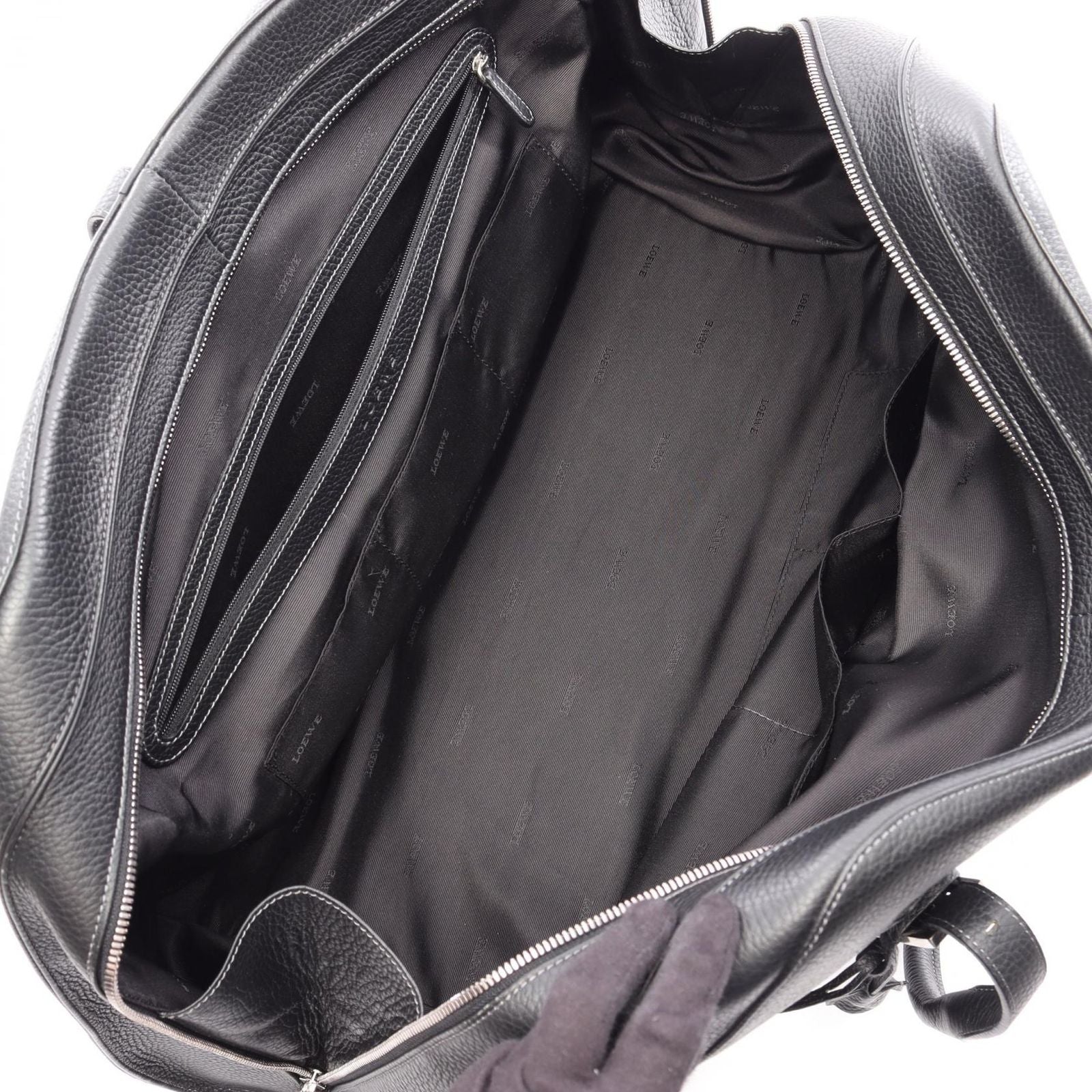 Loewe Boston Bag Senda Large Black Leather — view 3