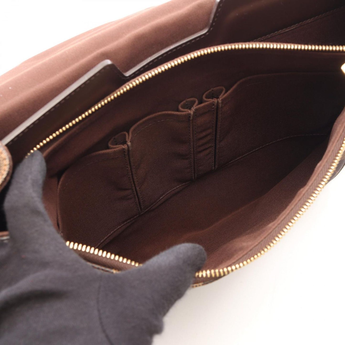 Louis Vuitton Shoulder Bag Spencer Damier Ebene Leather — view 4