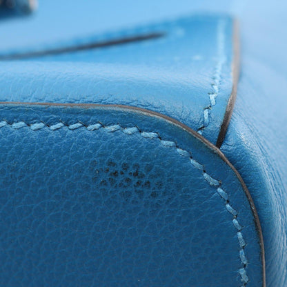 Hermes Shoulder Bag Flash Sailor Blue Hydra Leather — view 7