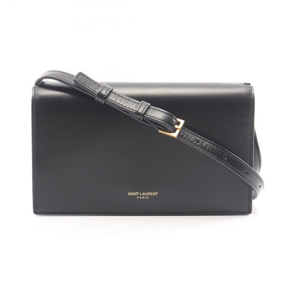 Saint Laurent Paris Shoulder Bag Black Leather