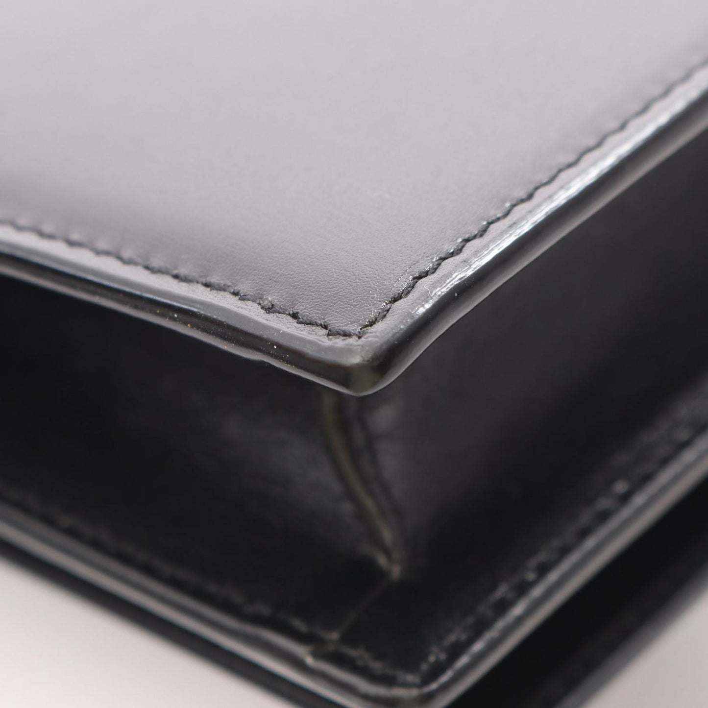 Saint Laurent Paris Shoulder Bag Black Leather — view 5