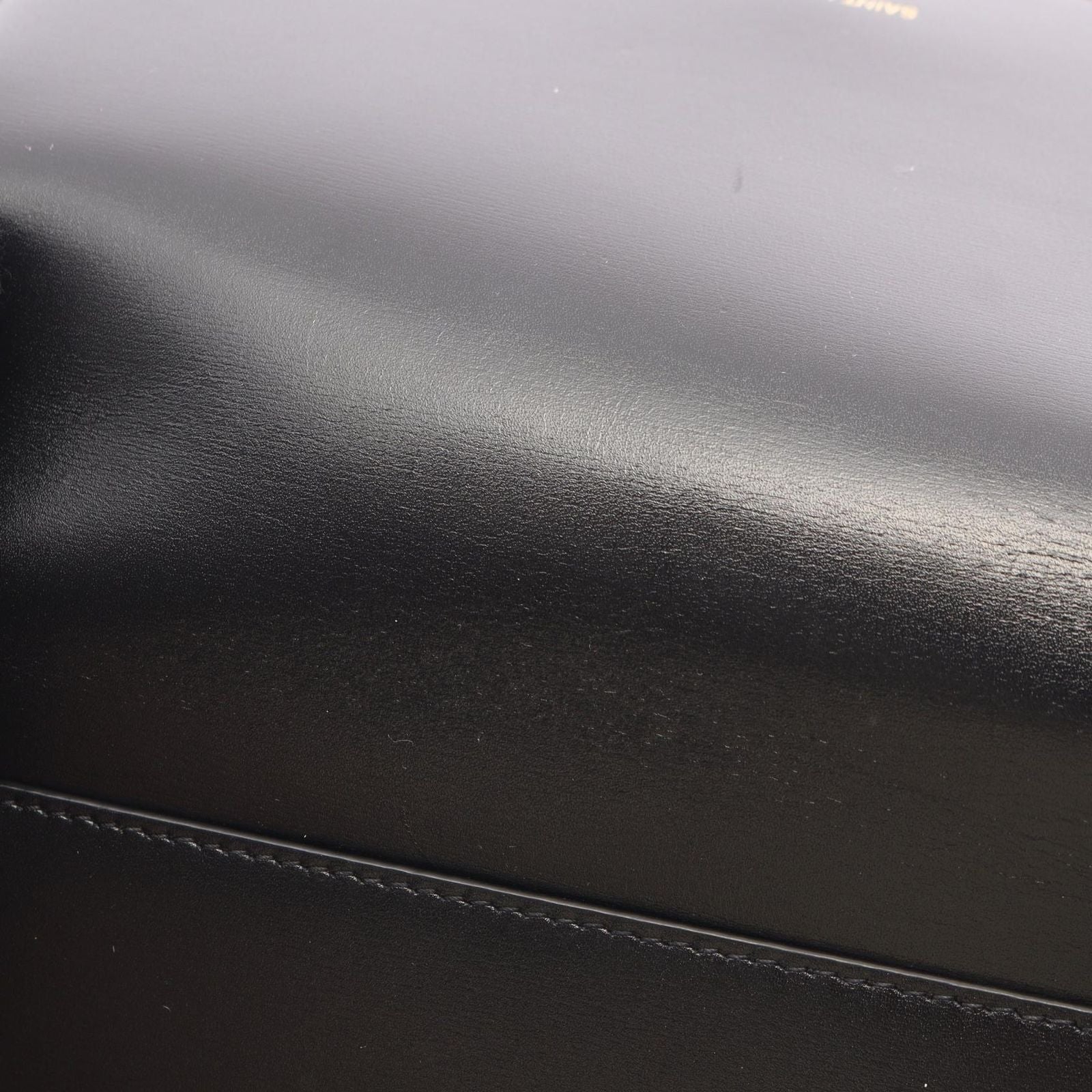 Saint Laurent Paris Shoulder Bag Black Leather — view 7