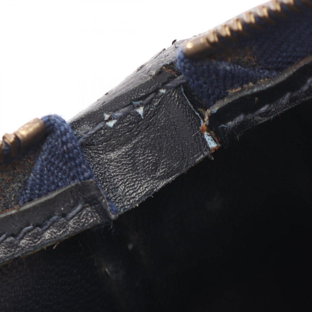 Hermes Handbag Cokers Blue Indigo Calf — view 5
