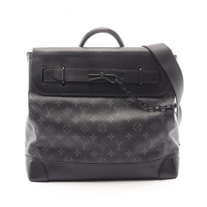 Louis Vuitton Handbag Steamer PM Monogram Eclipse Leather