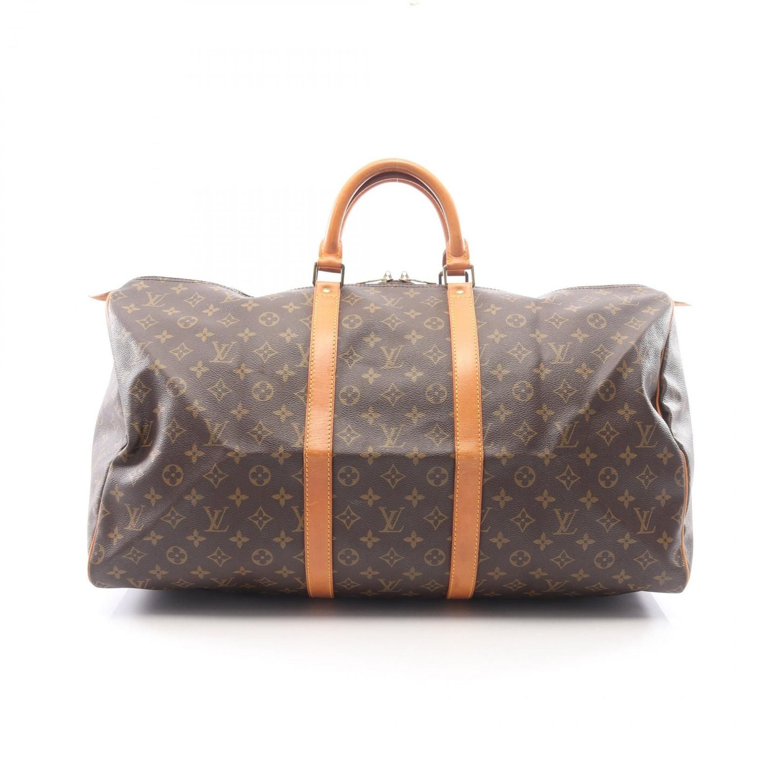 Louis Vuitton Boston Bag Keepall 55 Monogram Leather
