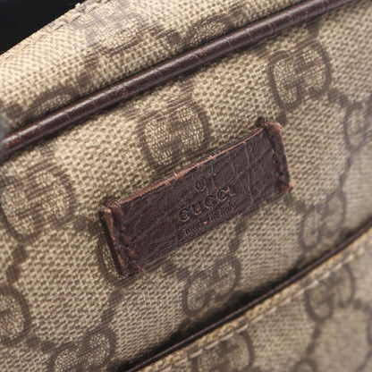 Gucci Shoulder Bag GG Plus Beige Brown Canvas Leather Supreme — view 8