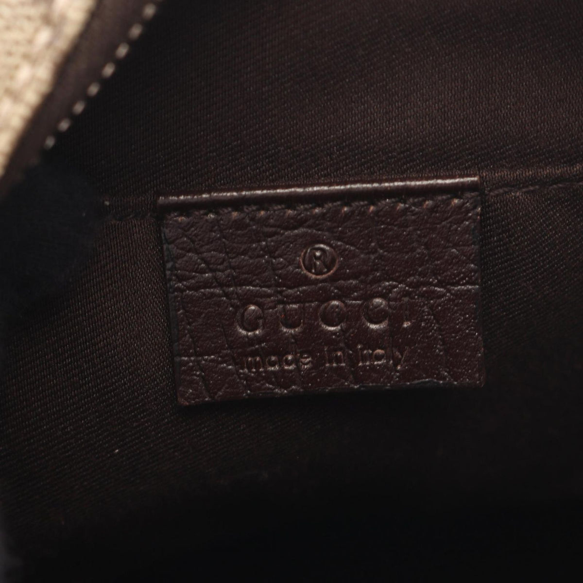 Gucci Shoulder Bag GG Plus Beige Brown Canvas Leather Supreme — view 4
