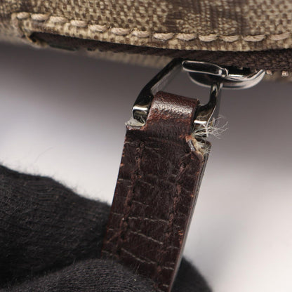 Gucci Shoulder Bag GG Plus Beige Brown Canvas Leather Supreme — view 6