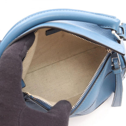 Loewe Handbag Puzzle Bag Mini Blue Leather — view 3
