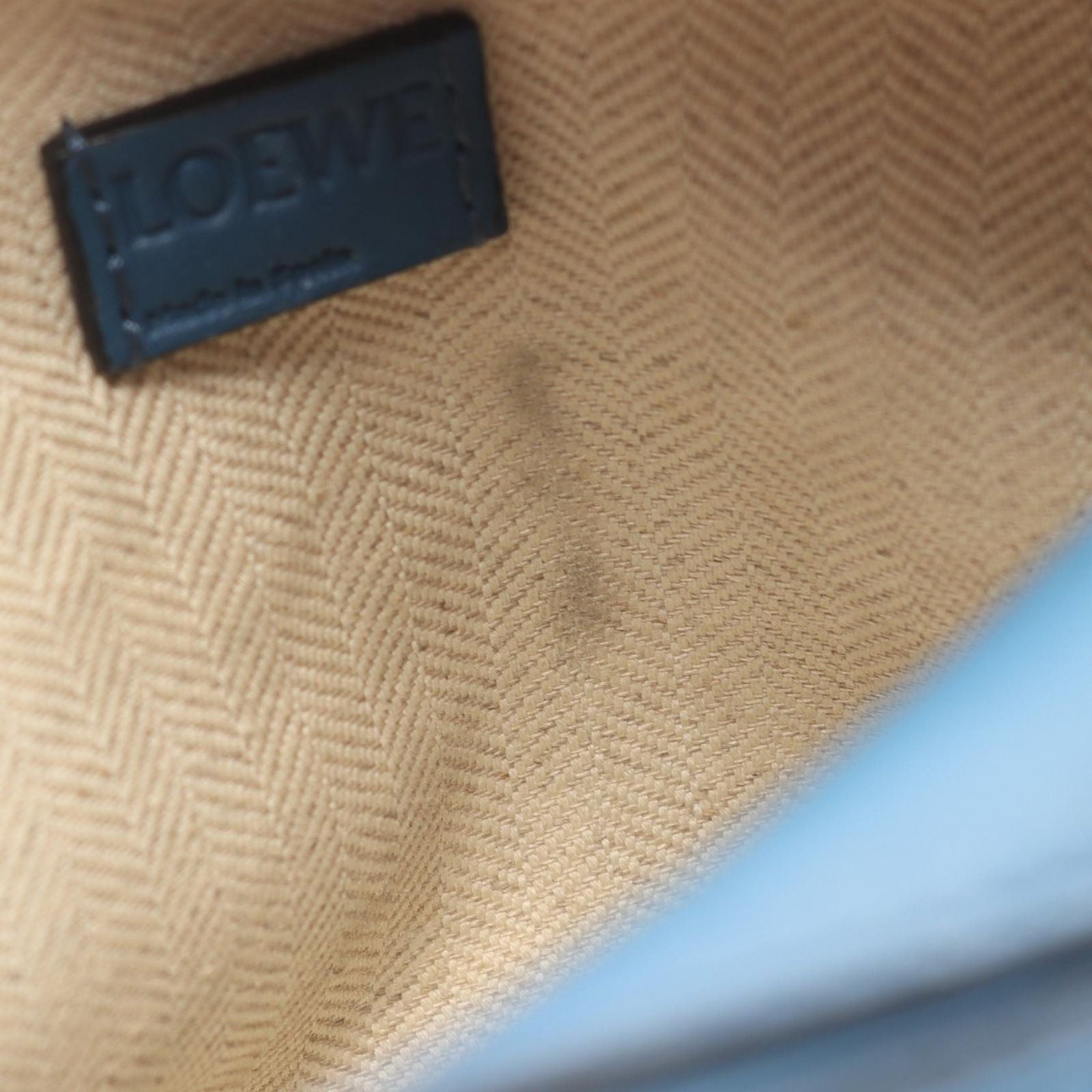 Loewe Handbag Puzzle Bag Mini Blue Leather — view 5