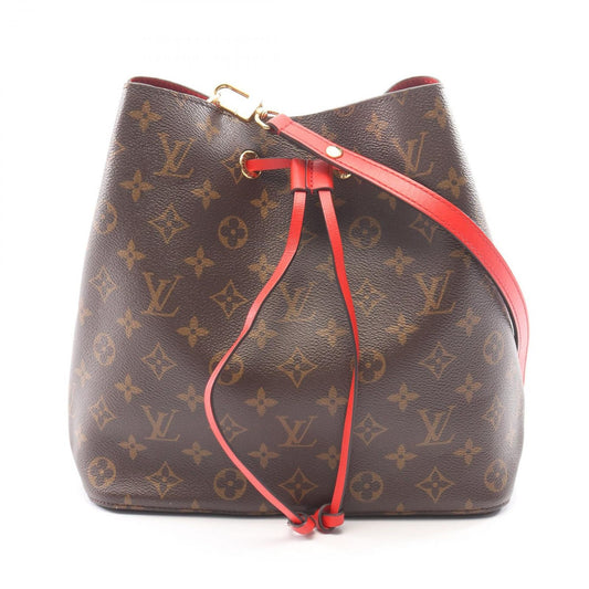 Louis Vuitton Shoulder Bag Neo Noe Monogram Coquelicot Coatingcanvas Leather
