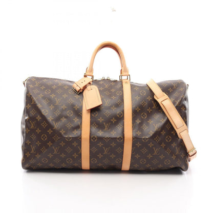 Louis Vuitton Boston Bag Keepall Bandouliere 55 Monogram Leather