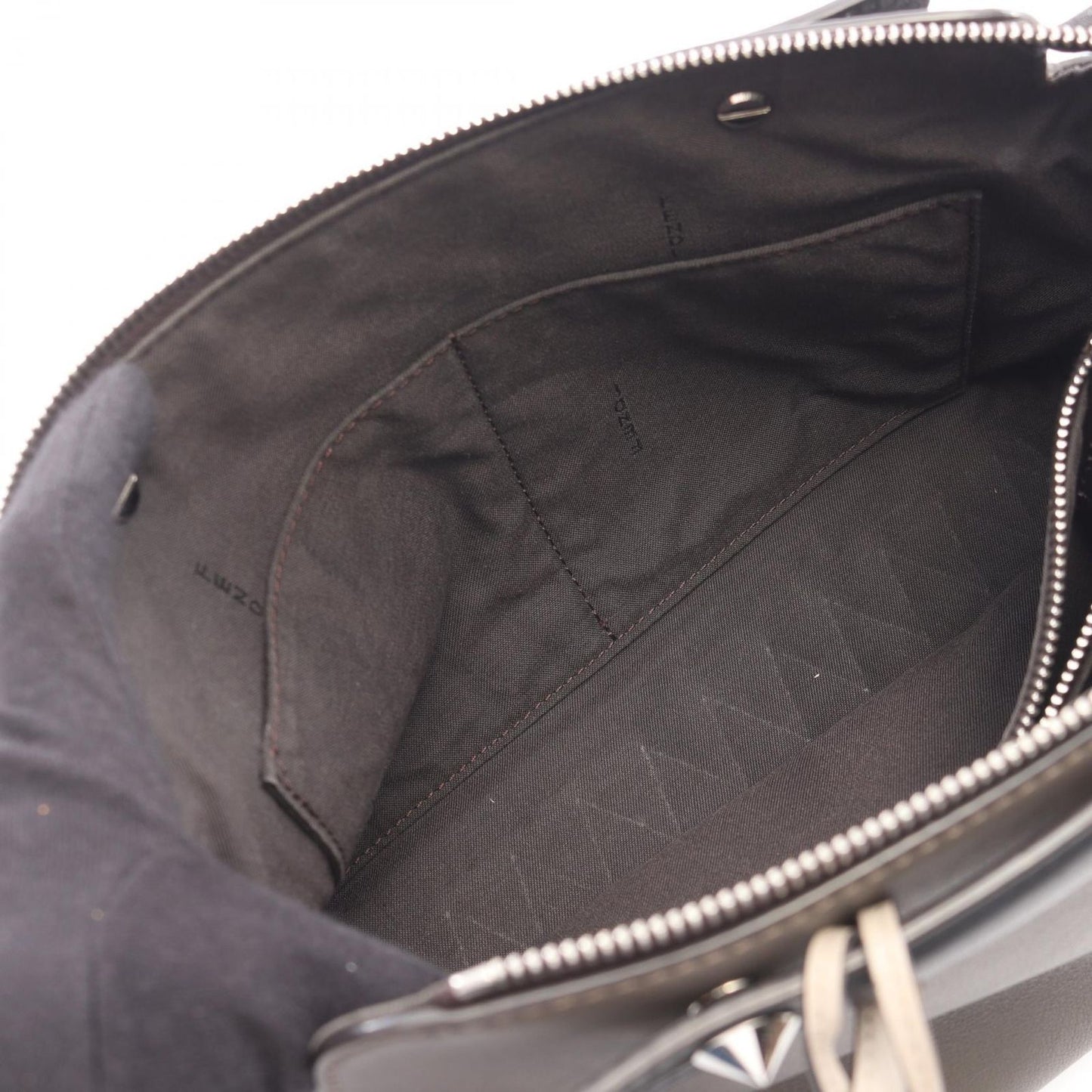 Fendi Handbag by the Way Medium by the Way Checole Gray Black Leather — view 5