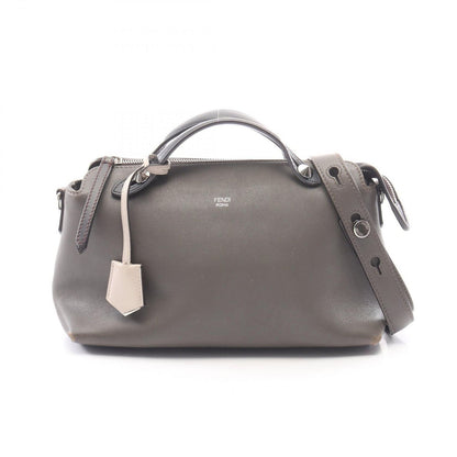 Fendi Handbag by the Way Medium by the Way Checole Gray Black Leather