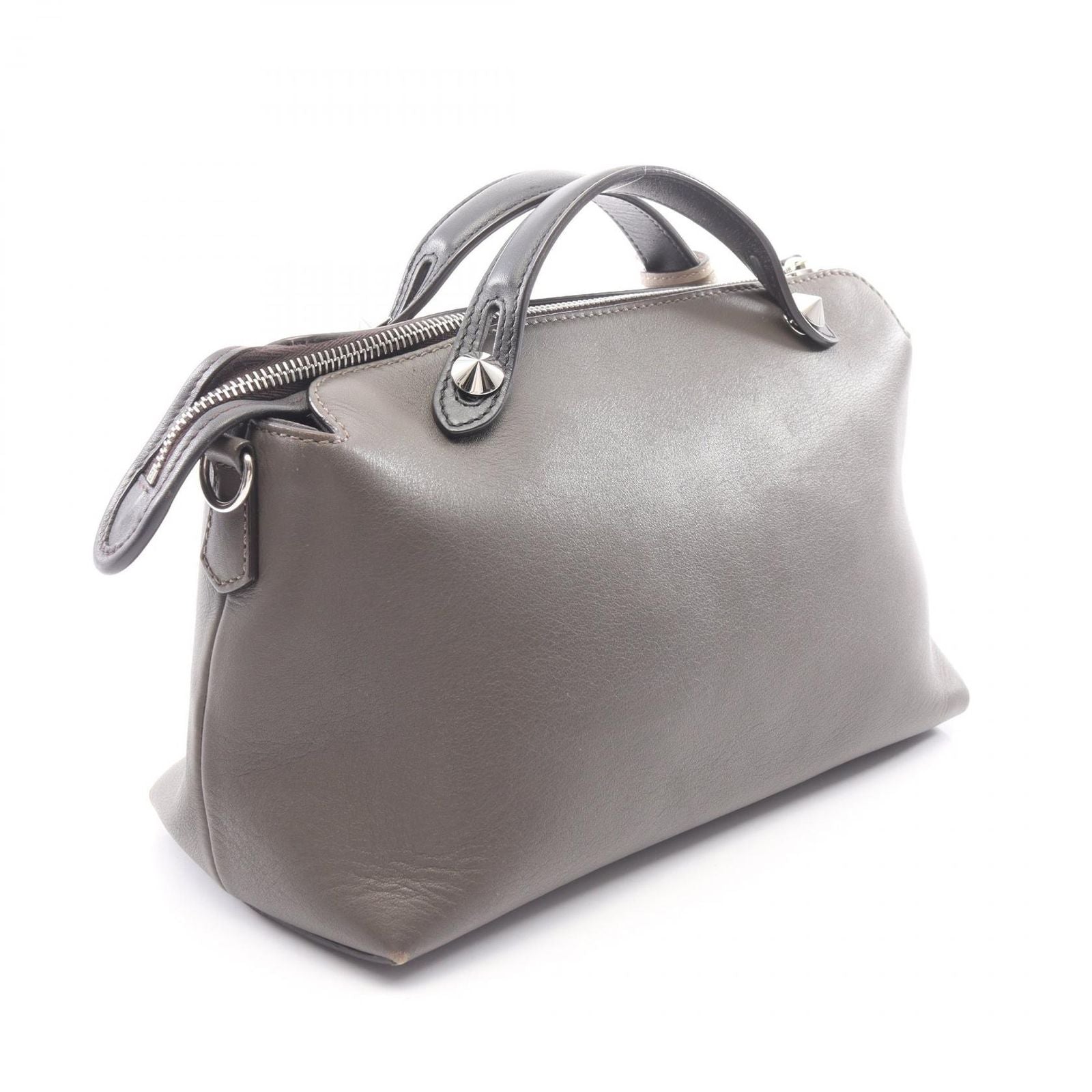 Fendi Handbag by the Way Medium by the Way Checole Gray Black Leather — view 2