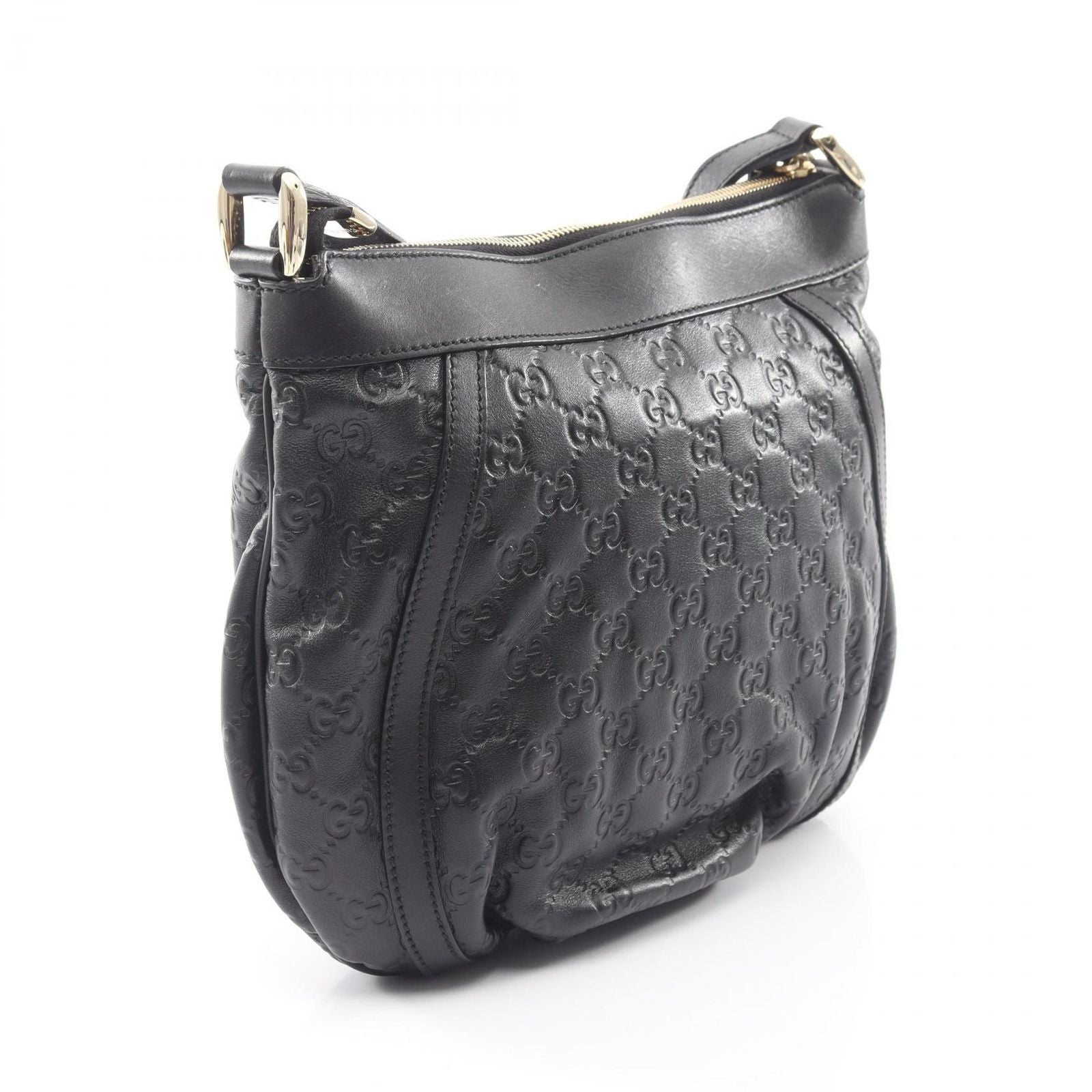 Gucci Shoulder Bag Abbey Guccissima Black Leather Guccissima — view 2