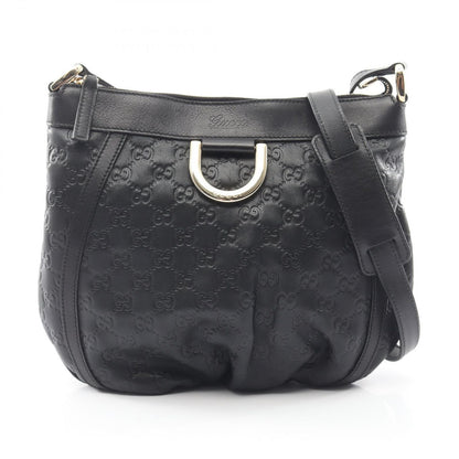 Gucci Shoulder Bag Abbey Guccissima Black Leather Guccissima