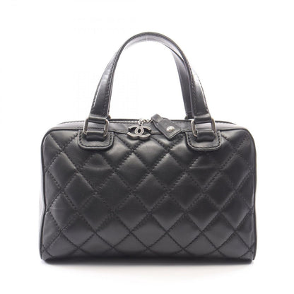 Chanel Handbag Wild Stitch Black Leather