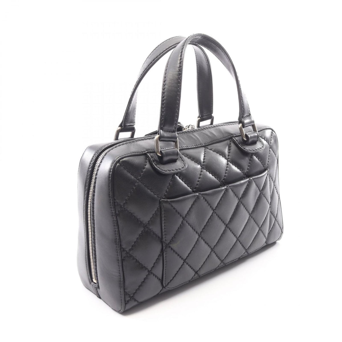 Chanel Handbag Wild Stitch Black Leather — view 2