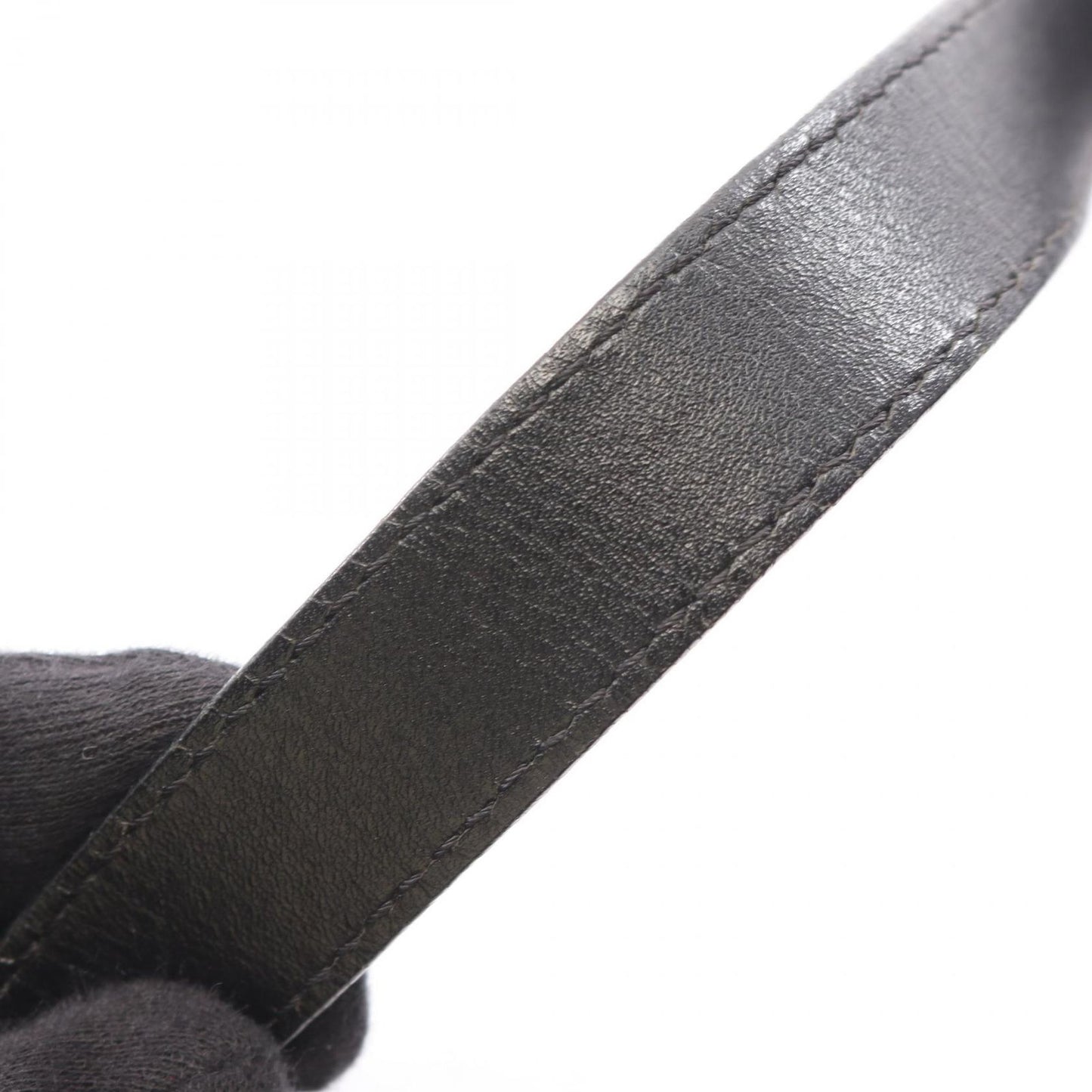 Fendi Shoulder Bag Zucchino Black Brown Canvas Leather — view 8