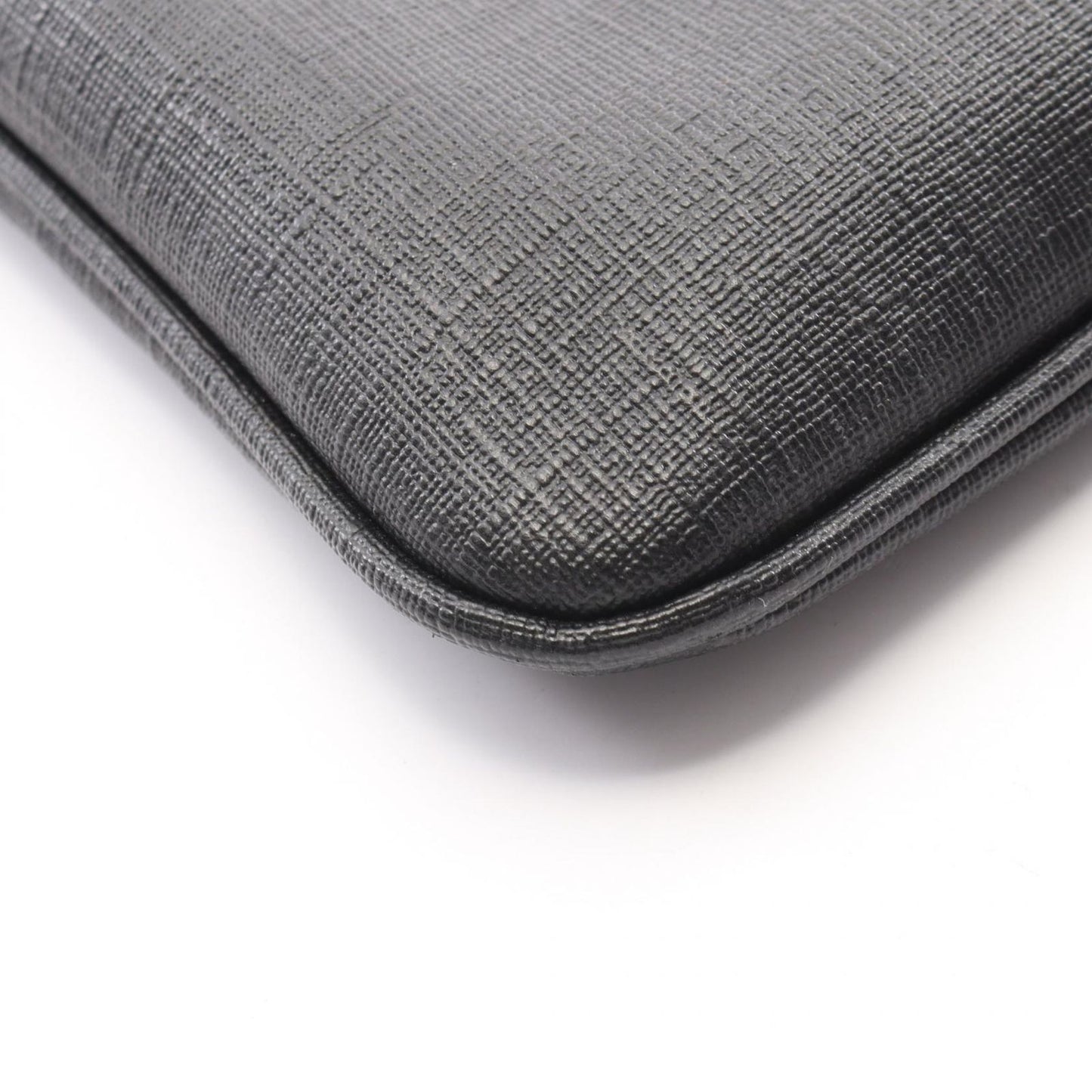 Fendi Shoulder Bag Zucca Black Dark Gray Canvas — view 7