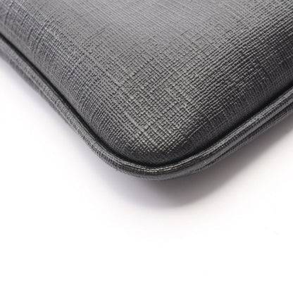 Fendi Shoulder Bag Zucca Black Dark Gray Canvas — view 7