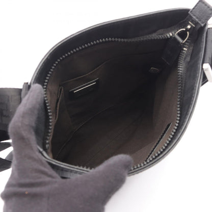 Fendi Shoulder Bag Zucca Black Dark Gray Canvas — view 3