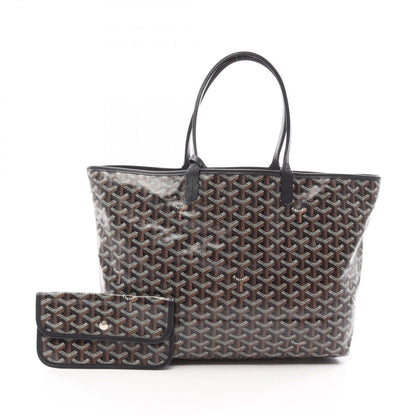 Goyard Tote Bag Saint Louis PM Black Brown White Canvas Leather