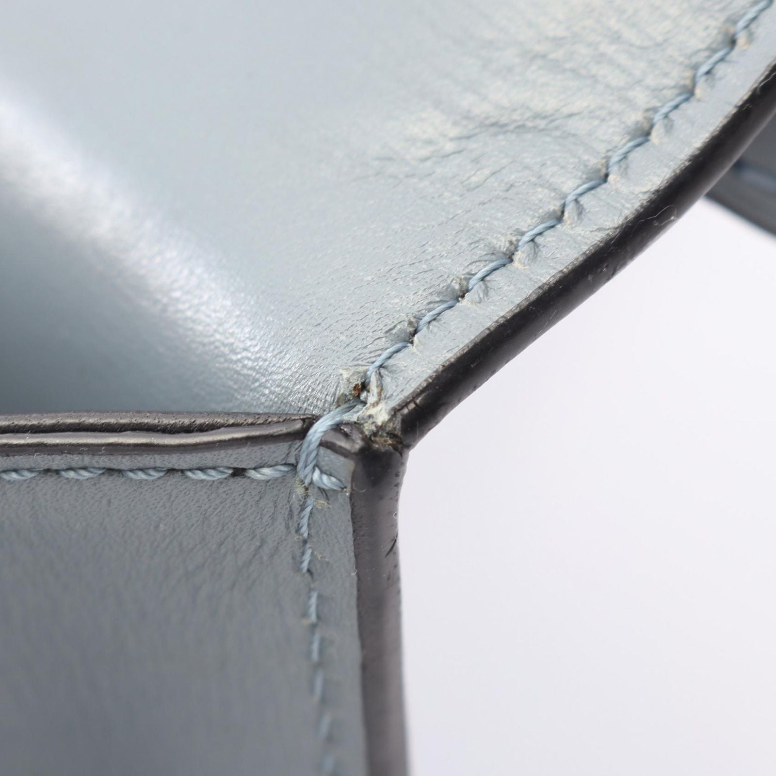 Loewe Shoulder Bag Barcelona Blue Gray Leather Small — view 6
