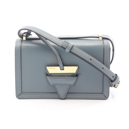 Loewe Shoulder Bag Barcelona Blue Gray Leather Small