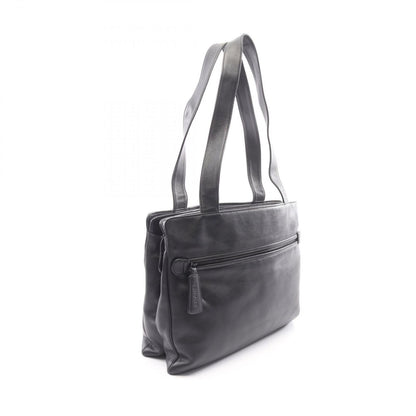 Chanel Tote Bag CC Logo Black Lambskin — view 2