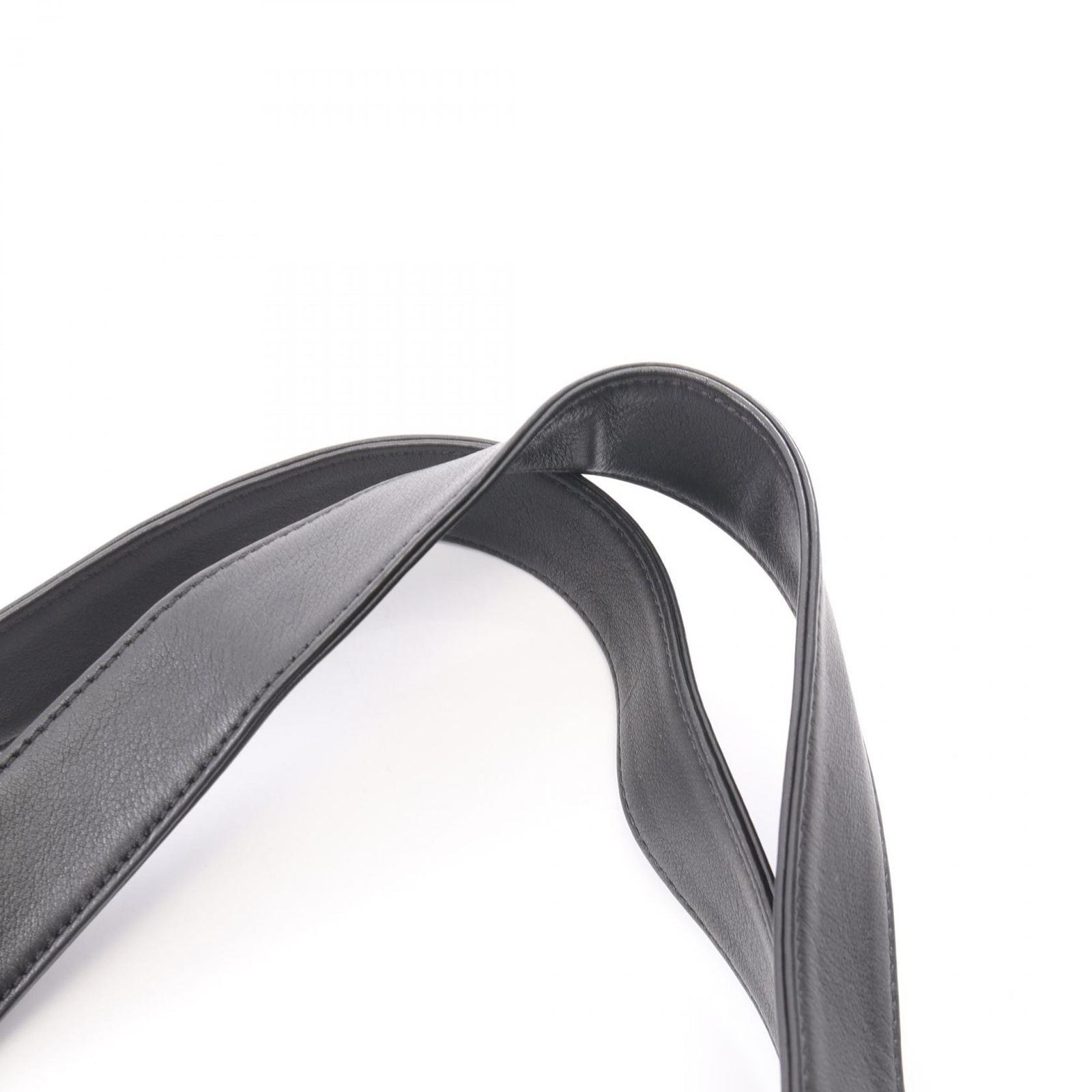 Chanel Tote Bag CC Logo Black Lambskin — view 8